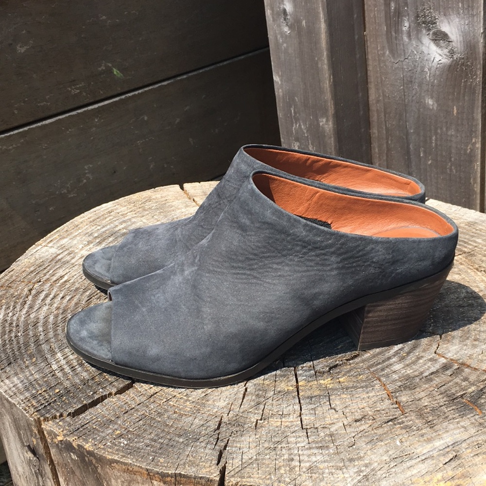 Lucky Brand Peeptoe Mules